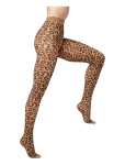 Sneaky Fox - Leopard Tights - Pantyhose & Leggings - ONE SIZE