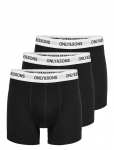 ONLY & SONS - Onsfitz Solid Boxer 3Pack Noos - Bokserid - XXL