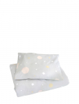 Majvillan - Confetti Grey Baby Bed Set 70X80 Cm - Voodipesukomplektid - 70X80CM