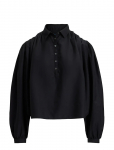 Polo Ralph Lauren - Pleated Cotton-Silk Shirt - Pikkade varrukatega - S