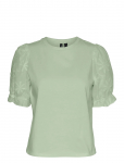 Vero Moda - Vmsenna Ss Emb Sleeve Top Jrs - L&uuml;hikeste varrukatega - S