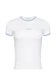 Calvin Klein Jeans - Ss Color Block Cotton Rib Baby T - L&uuml;hikeste varrukatega - XS