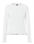 Pieces - Pcmarie Ls O-Neck Poin Top Jrs Noos Bc - Pikkade varrukatega - XXL