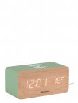 KARLSSON - Alarm Clock Block W. Phone Charger Led Jungle Green, White Led - &Auml;ratuskellad - H 7.1CM