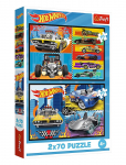 Trefl - Pappussel Trefl 2X70 Bitar Hot Wheels - Klassikalised m&otilde;istatused - ONE SIZE