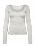 Monki - Long-Sleeved Slim Fit Scoop Neck Top - Pikkade varrukatega - XL