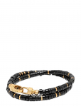 Nialaya - Black Onyx Heishi Wrap Bracelet - K&auml;ev&otilde;rud - L