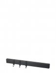 Dorre - Magnetic Strip With 3 Hooks Black 40*4 Cm - Noaplokid - 4X 41X 1.5