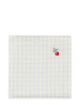 Garbo&Friends - Gingham Sky Blue  Muslin Swaddle Blanket - Musliintekid - 60X120X20