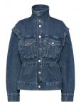 Gina Tricot - Office Cargo Denim Jacket - L&uuml;hikesed teksap&uuml;ksid - S