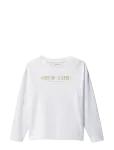 Calvin Klein - Glitter Aw Boxy L/S T-Shirt - Pikkade varrukatega T-s&auml;rgid - 140