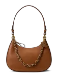 Lauren Ralph Lauren - Leather Medium Marcy Zip Shoulder Bag - Rihmaga kotid - ONE SIZE