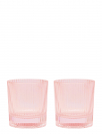 Here's How - Glas Lowball The Scout - Set Om 2- Rosa - Viski- ja konjakiklaasid - ONE SIZE