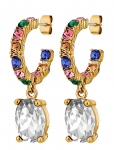 Dyrberg/Kern - Barbara Sg Rainbow/Crystal - Statement k&otilde;rvar&otilde;ngad - ONE SIZE 3 cm