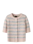 LMTD - Nlfbynthe Ss Short Stripe Knit Cardigan - Kerged jakid - 134-140