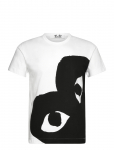 Comme Des Gar&ccedil;ons - White Heart T-Shirt - L&uuml;hikeste varrukatega - XL