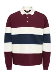 ONLY & SONS - Onsbenedict Ls Rubgy Rlx Sweat Polo - Dressipluusid - XS