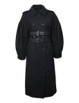 Ganni - Belted Double Breasted Coat - Villased mantlid - 34