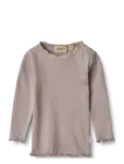 Wheat - Rib T-Shirt L/S Reese - Pikkade varrukatega T-s&auml;rgid - 74