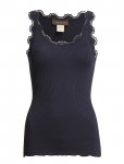 Rosemunde - Rwbabette Silk Sl U-Neck Long Lace Top - Varrukateta - XXL