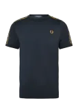 Fred Perry - Contrast Tape Ringer Tee - L&uuml;hikeste varrukatega - M
