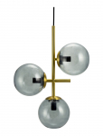 Dyberg Larsen - Como Pendel R&oslash;g/ Messing - Rippvalgustid - H33CM