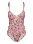 Malina - Nila V-Neck Crochet Trimmed Swimsuit - Ujumisriided - XS