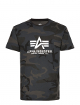 Alpha Industries - Basic T-Shirt Bl Camo - L&uuml;hikeste varrukatega - M