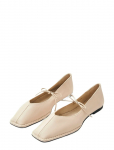 ALOHAS - Sway Burgundy Leather Ballet Flats - Baleriinad - 40