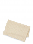 Smallstuff - Baby Blanket, Fish Bone Knit, Off. White Wool - Beebitekid - ONE SIZE 19 cm