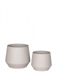 House Nordic - Berit - Flowerpot, Steel, Sand, Set Of 2 - Lillepotid - 21X25X25CM
