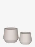 House Nordic - Berit - Flowerpot, Steel, Sand, Set Of 2 - Lillepotid - 21X25X25CM