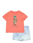 Ralph Lauren Baby - Polo Bear Jersey Tee & Terry Short Set - Komplektid l&uuml;hikeste varrukatega T-s&auml;rgiga - 85-90
