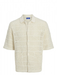 Jack & Jones - Jorretiro Crochet Knit Polo Se25 - L&uuml;hikeste varrukatega kootud polos&auml;rgid - M