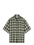 Edwin - Millbury Shirt Ss - Green / Black - L&uuml;hikeste varrukatega s&auml;rgid - M