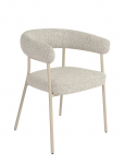 House Nordic - Ylva - Dining Chair, Boucl&eacute;, Sand With Grey Legs - Tugitoolid - ONE SIZE