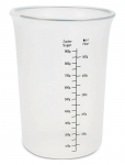 St&auml;dter - M&aring;leb&aelig;ger &Oslash; 12 Cm / H 16,5 Cm Transparent Silikone - M&otilde;&otilde;telusikad - 1 L