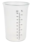 St&auml;dter - Measuring Cup &Oslash;12Cm / H16.5Cm Transparent Silicon - M&otilde;&otilde;telusikad - 1 L