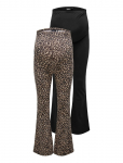 Only Maternity - Olmlovely Leo Flared Pant 2-Pack Noos - Retuusid - XS