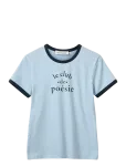 Sofie Schnoor - Maggiesw Contrast Trim T-Shirt - L&uuml;hikeste varrukatega - XS