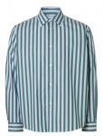 Selected - Slhrlxhenric Stripe Ls Shirt - Vabaaja s&auml;rgid - XXL