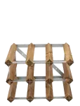 The Swedish Wine Rack Factory - 9 Bottle Winerack Assembled Light Wood - Riiulid - ONE SIZE