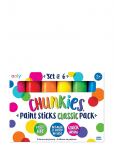Ooly - Chunkies 6 Pcs - Paint Stick Classic - V&auml;rvid - ONE SIZE