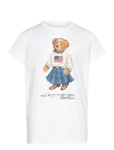 Ralph Lauren Kids - Polo Bear Cotton Jersey Tee - L&uuml;hikeste varrukatega - 129-130