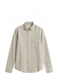 Gant - Reg Cotton Linen Stripe Shirt - Vabaaja s&auml;rgid - XXXL