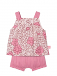 Boboli - Set Knit Floral For Baby Girl -Bci - Komplektid l&uuml;hikeste varrukatega T-s&auml;rgiga - 80