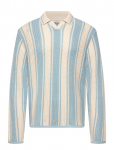 Jack & Jones - Jorupstate Knit Stripe Polo - Pikkade varrukatega - XL