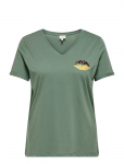 ONLY Carmakoma - Carbea Ss V-Neck Tee Jrs - L&uuml;hikeste varrukatega - 46-48
