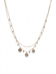 Pilgrim - Veronica Coins & Crystal Necklace Gold-Plated - Statement kaelakeed - ONE SIZE