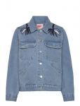 Lollys Laundry - Birdll Denim Jacket - L&uuml;hikesed teksap&uuml;ksid - XS